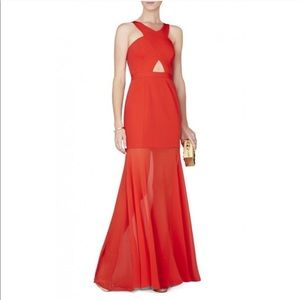 BCBGMaxAzria Red Evening Gown